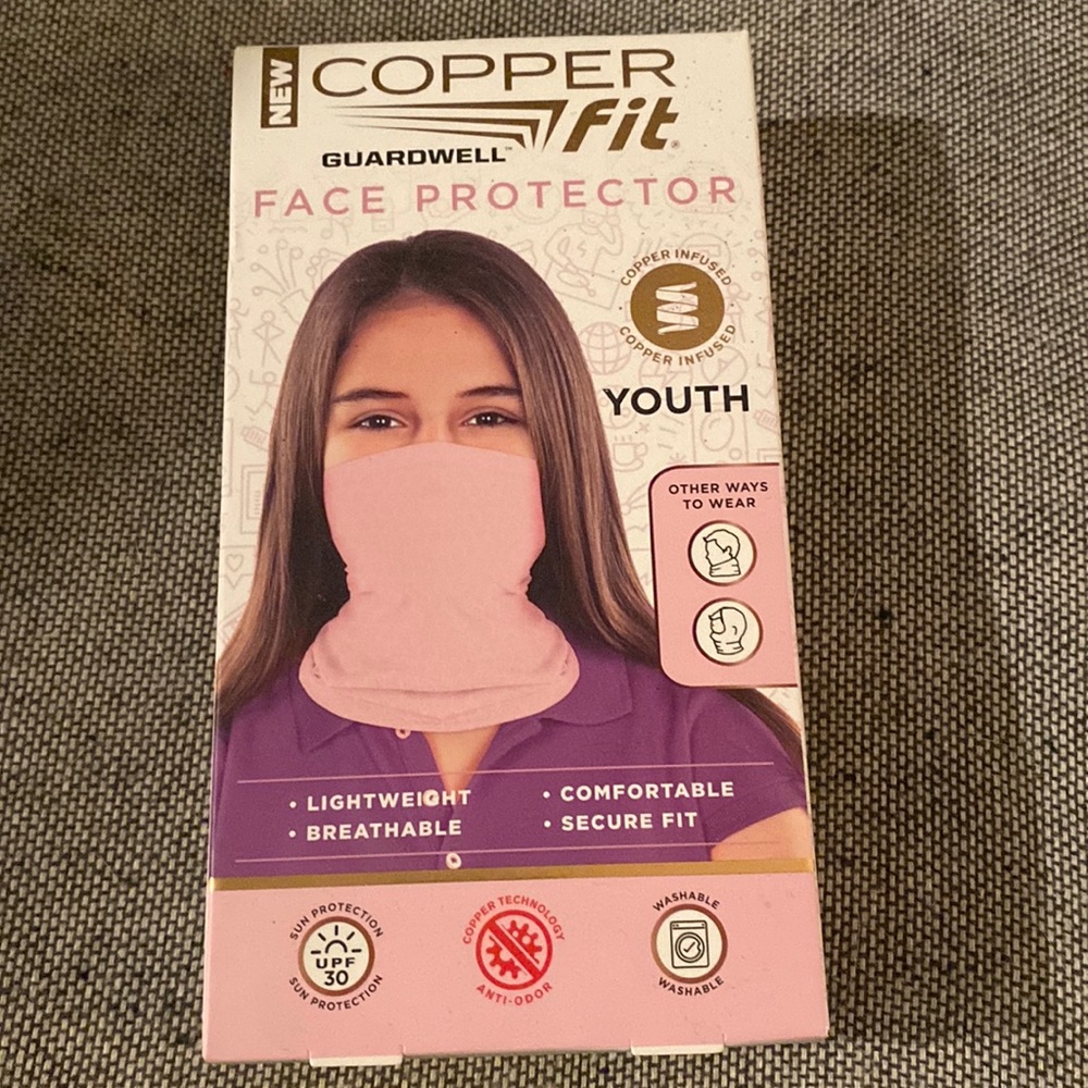 New Copper Fit Guardwell Face Protector For Youth age 8+